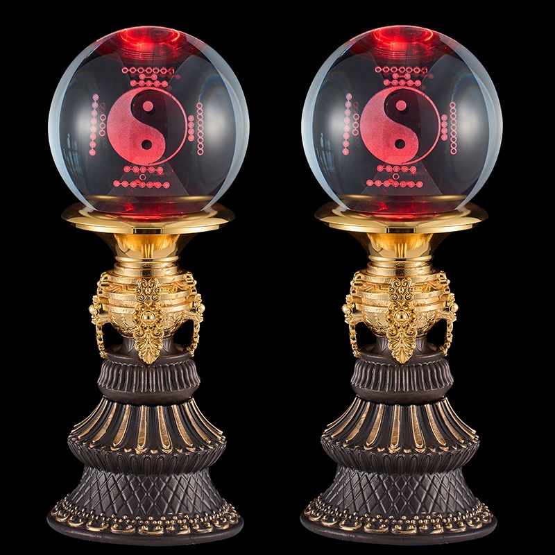 Led佛灯七彩莲花灯佛供灯八卦灯水晶招财灯仙家灯家用插电长明灯