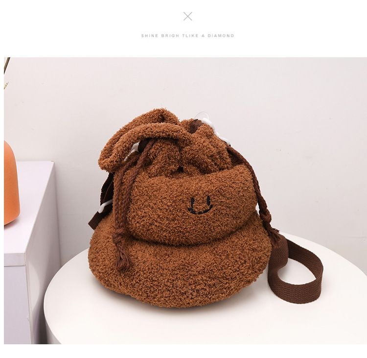 Poop-Themed Plush Bag-Cute Cartoon Handbag,Lightweight Coin Purse,Crossbody,And Shoulder Bag