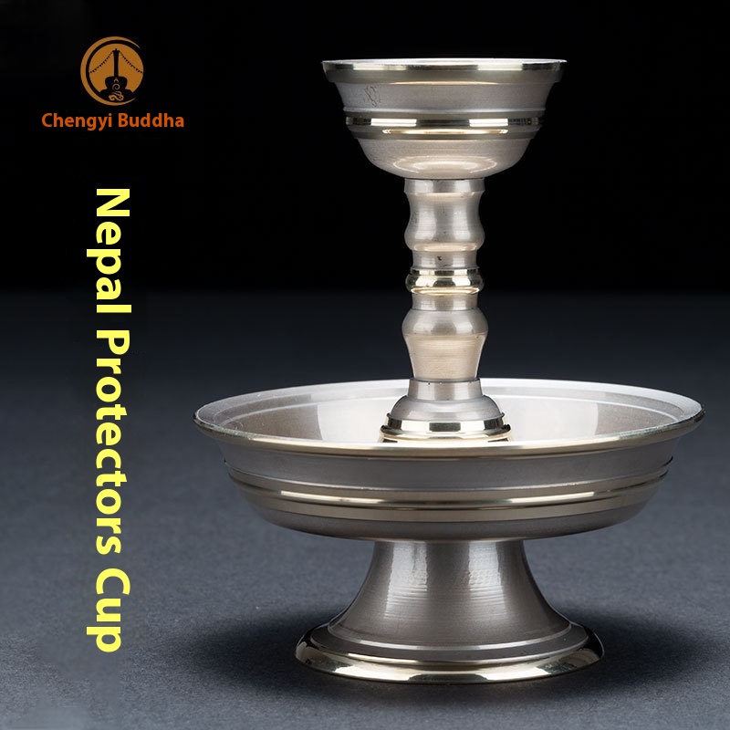 Nepalese Handmade Pure Copper Water Cup,Fine Dharma Protector Cup,Buddhist Temple Offering Ornaments,Smooth Water Cup