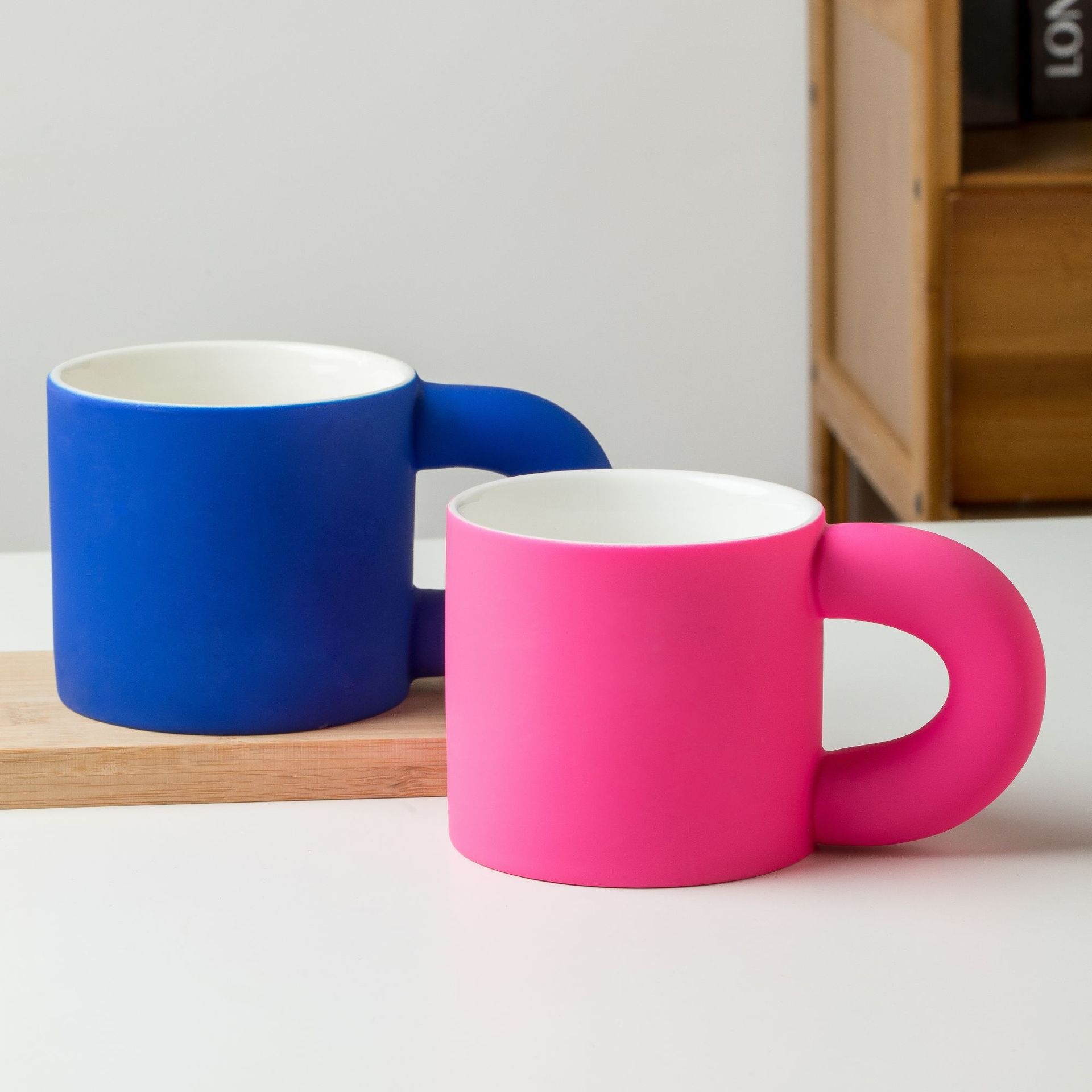 Kind And Nice Big Ear Fat Handle Mug Cup