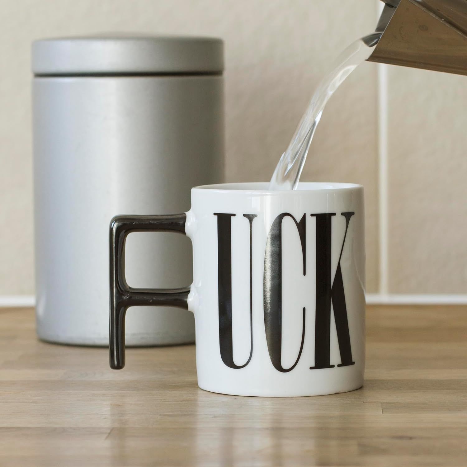 Creative Ceramic Mug-"FUCK"Letter Mug For Home And Office Use