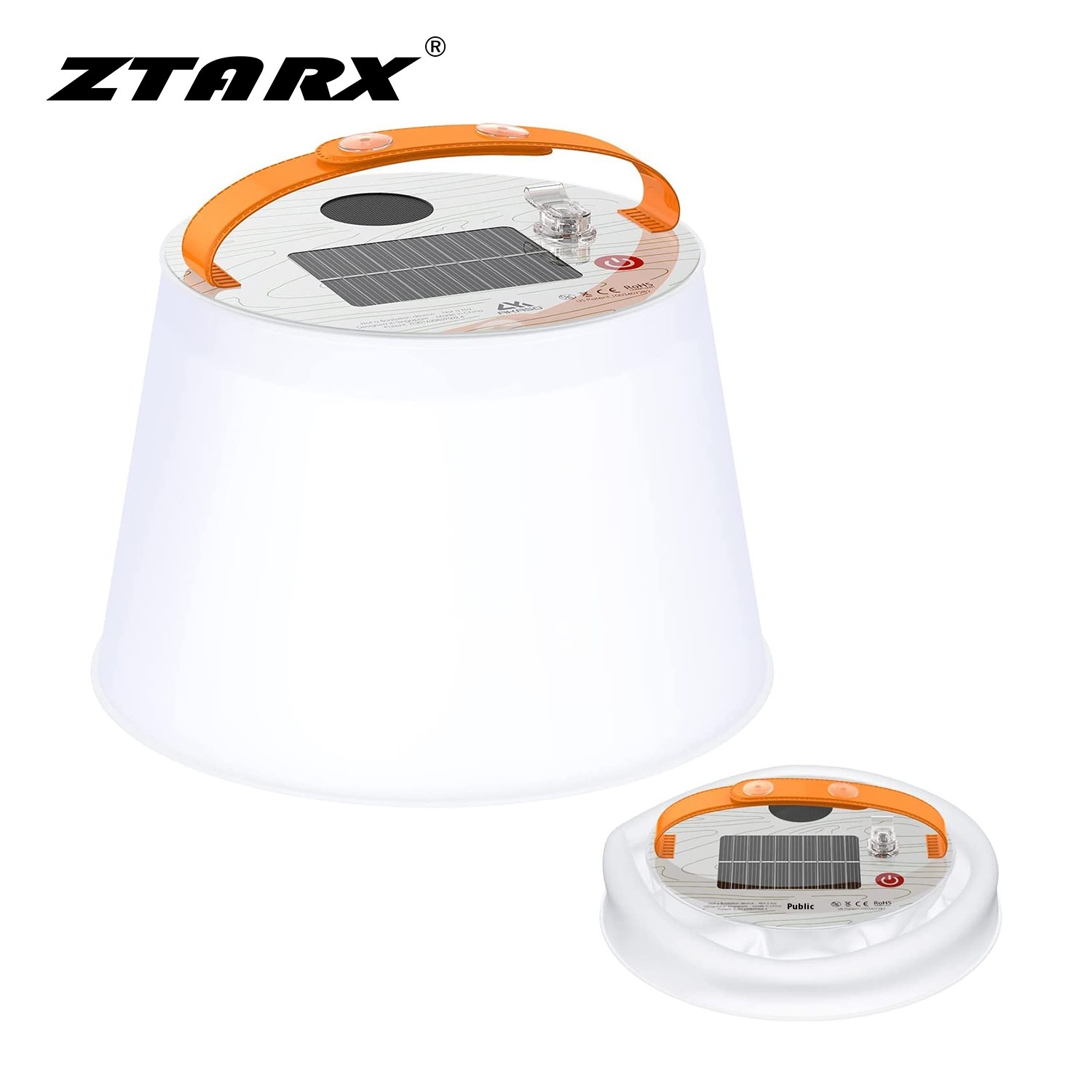 ZTARXOutdoor Camping Light Waterproof Folding Bluetooth Solar Inflatable Light Magnetic Camping Tent Light