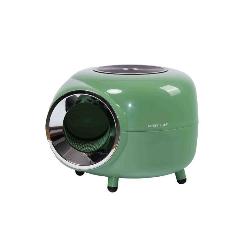 Large Cat Litter Box Fully Enclosed Record Player Cat Toilet Odor Proof Anti-splash Cat Excrement Basin