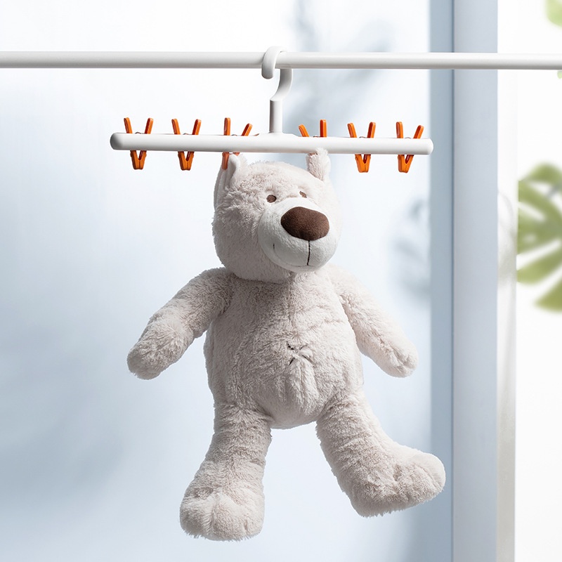 [Hedou]Creative Storage Hanger Plastic Clip Anti-winding Pants Clip Sock Clip Windproof Clothespin