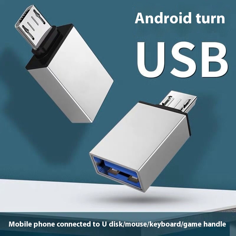 Aluminum Alloy Micro Android Otg Adapter USB3.0 To V8 Android Mobile Phone USBFlash Drive Adapter