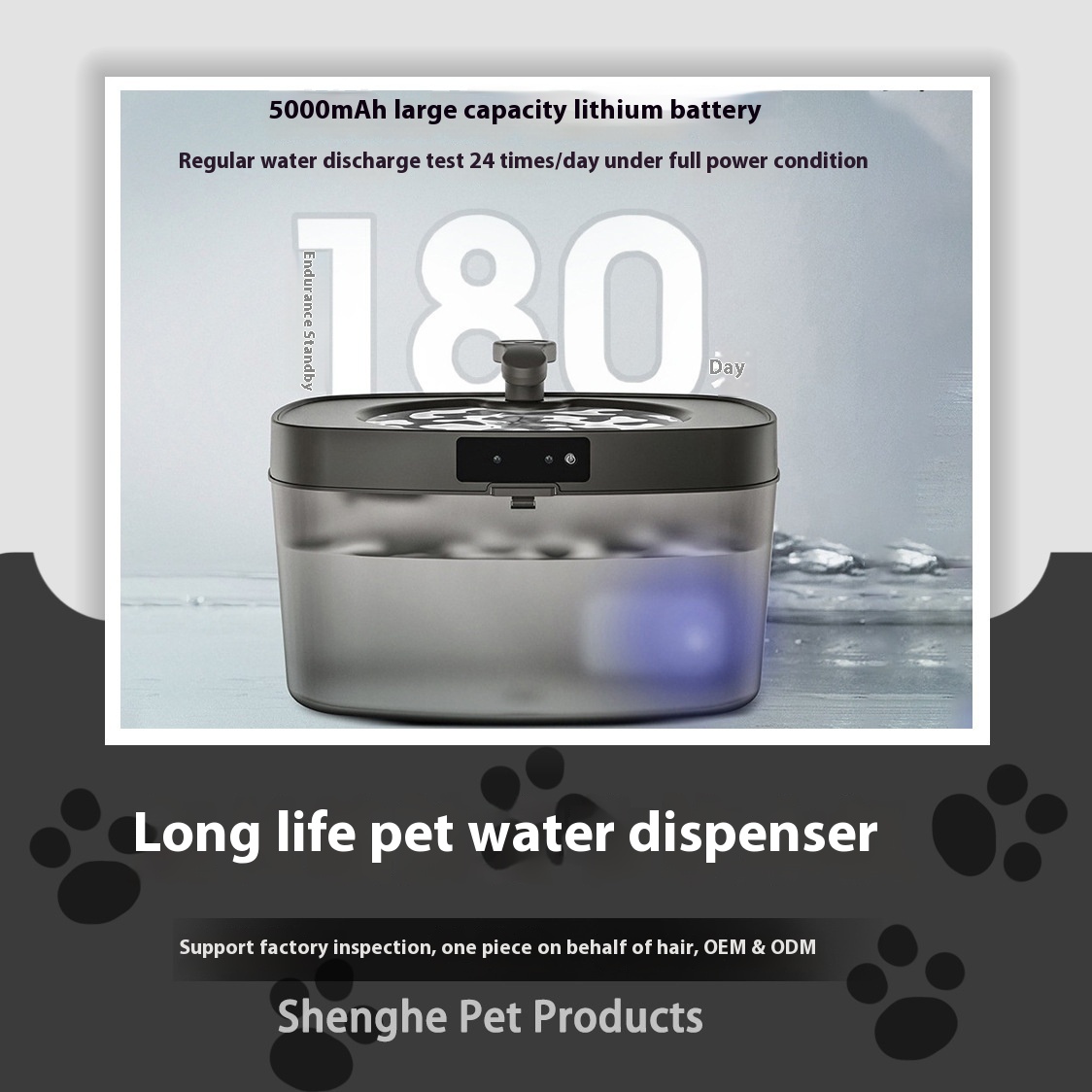 [Extra Long Battery Life]Pet Smart Water Dispenser Drinking Water Filter Silent Cat Large Capacity Water Dispenser Water Dispenser
