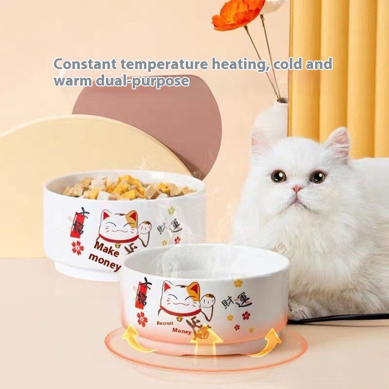 Pet-specific Constant Temperature Heating Water Dispenser Intelligent Automatic Heating And Heat Preservation Dog Bowl Cat Water Bowl