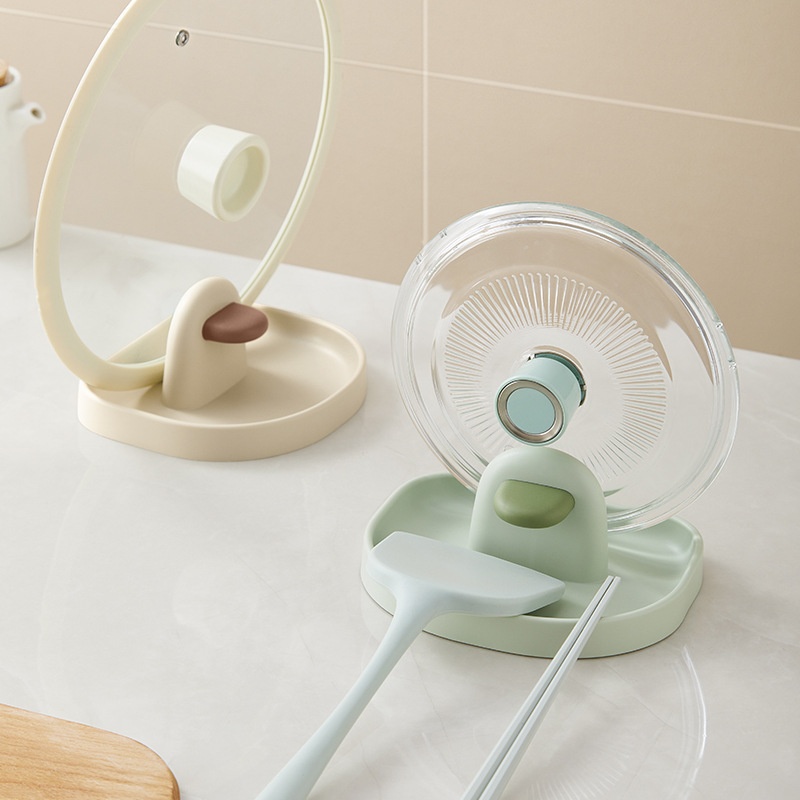 [Hedou]Kitchen Supplies Pot Lid Rack Pot Lid Rack Countertop Spatula Rack Multifunctional Storage Rack