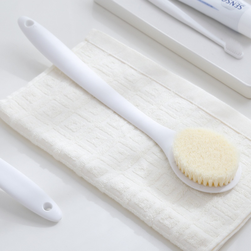 【Hedou】Bath Brush Long Handle Soft Bristle Bath Brush Bath Towel Strong Back Scrubbing Bath Brush Back Scrubbing Brush