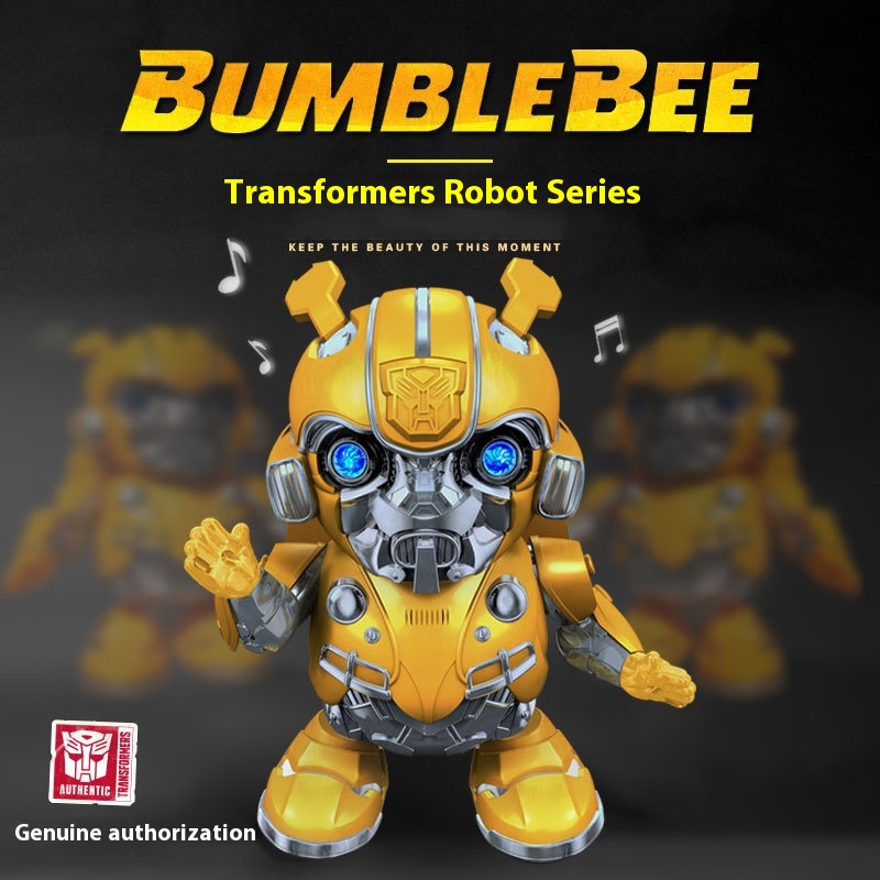 Douyin Children's Boy And Girl Transformers Genuine Bumblebee Dancing Car Robot0-3 Years Old Toys