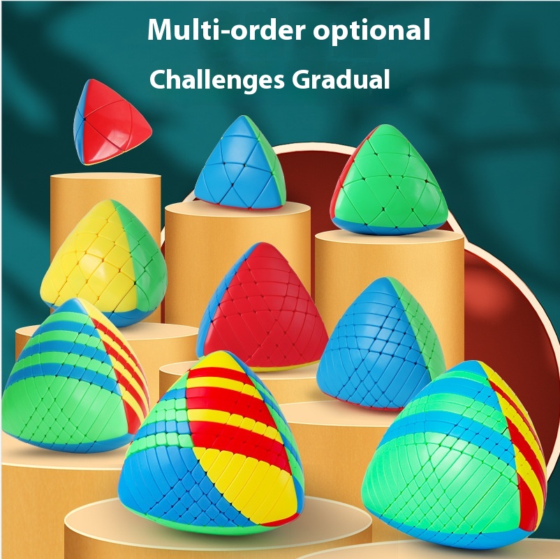 Shengshou Zongzi Rubik's Cube2345678910-level Magic Zongzi Colorful Children's Educational Competition Toy Special-shaped Rubik's Cube