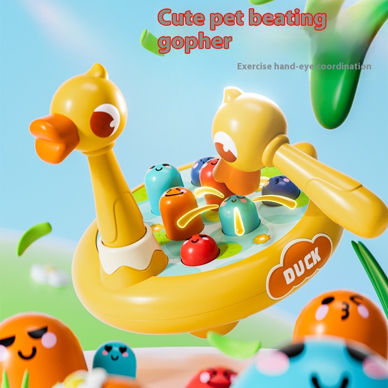Duck Dinosaur Cute Pet Whack-a-Mole ABSMaterial Children's Cute Educational Percussion Toy