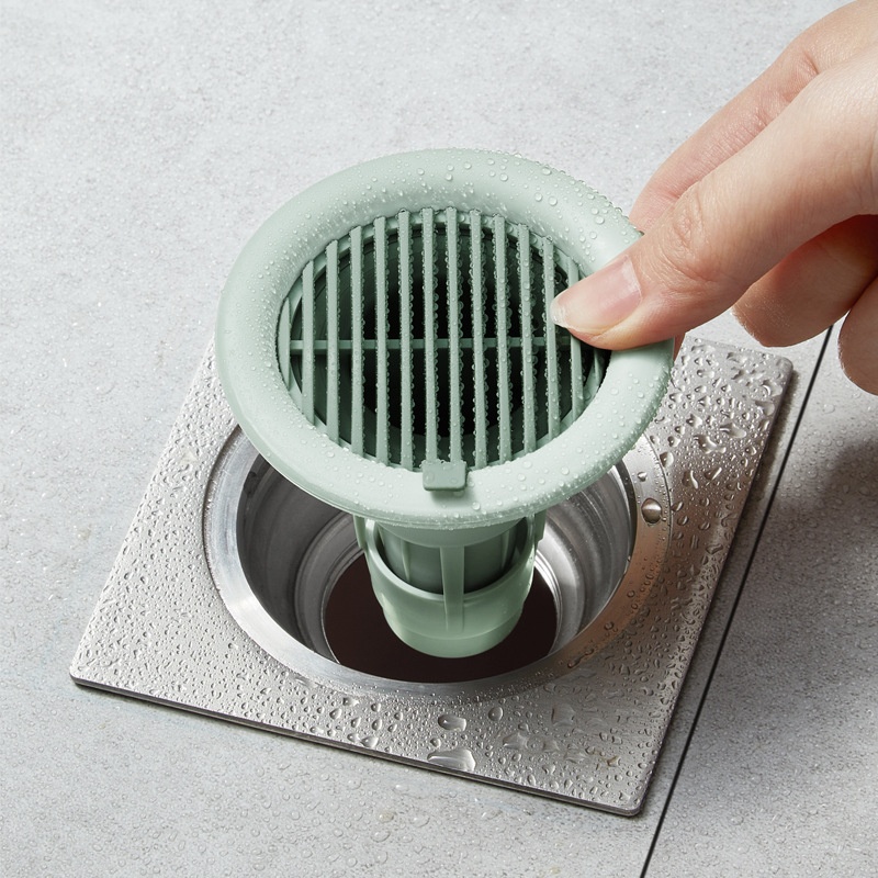 [Hedou]Bathroom One-way Drainage Deodorizing Pool Floor Drain Sewer Sink Anti-blocking Filter