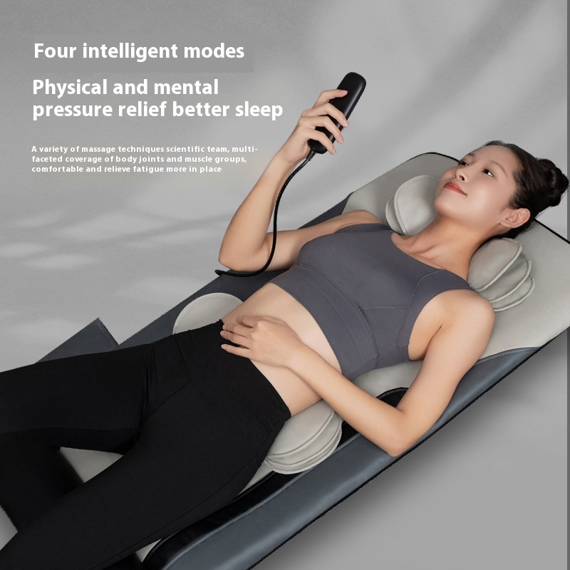 Massage Cushion Whole Body Electric Massage Mattress Multifunctional Neck Back Waist Hip Intelligent Airbag Cushion Home Massager