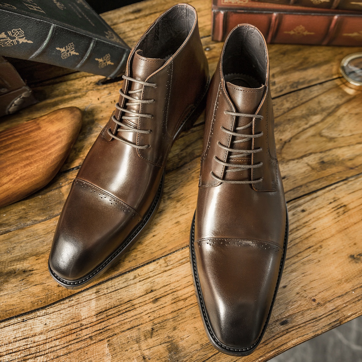 [Refuse To Sell Second-hand Goods-]Autumn And Winter Men's High-top Martin Boots,y Boots,Cowhide Boots,Men'sy Shoes