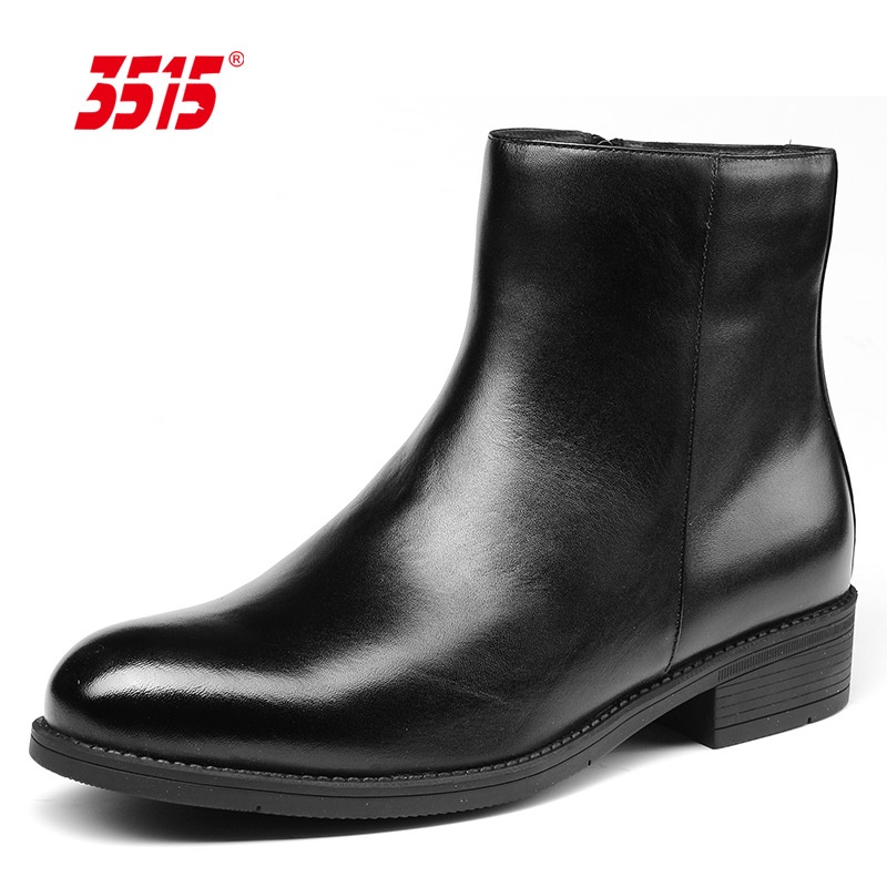 3515 Strong Cotton Boots Men's Cotton Shoes Autumn And Winter Cold-proof Boots Short Tube Outdoor Plus Velvet Warm Wool Boots Fur Shoes