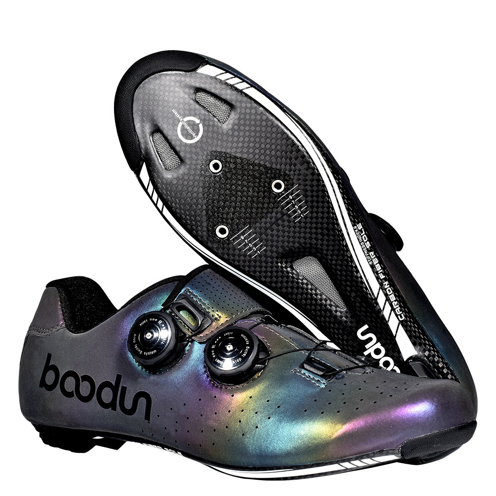 Boden's Cycling Shoes Spring And Autumn Leisure Men's And Women's Road Bicycle Power Shoes Breathable Non-slip Carbon Fiber Lock Shoes