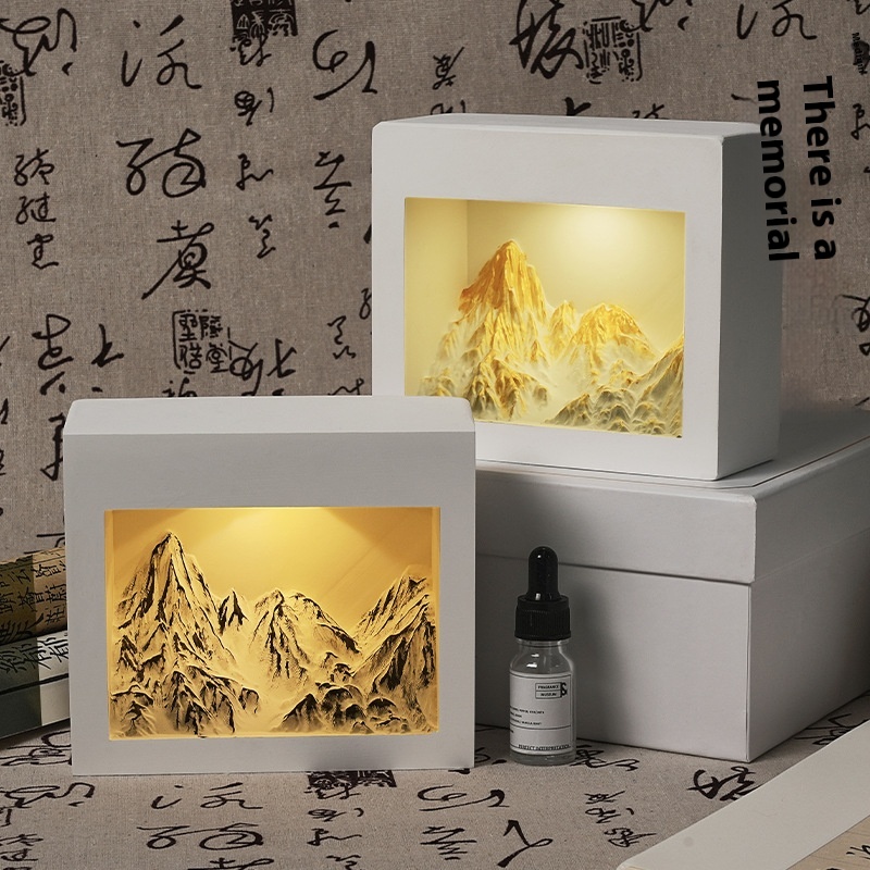 Panchao520 Gift Birthday Gift High-end Aromatherapy Gift Box Ornaments For Girlfriend Partner Plaster Lamp Creative