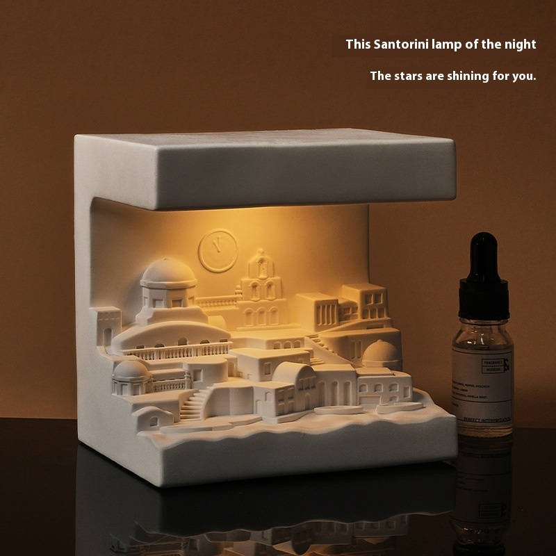 [St.Petersburg]Fireless Aromatherapy Lamp Diffuser Stone Ornaments Gift Box Birthday Gift For Female Friends Atmosphere