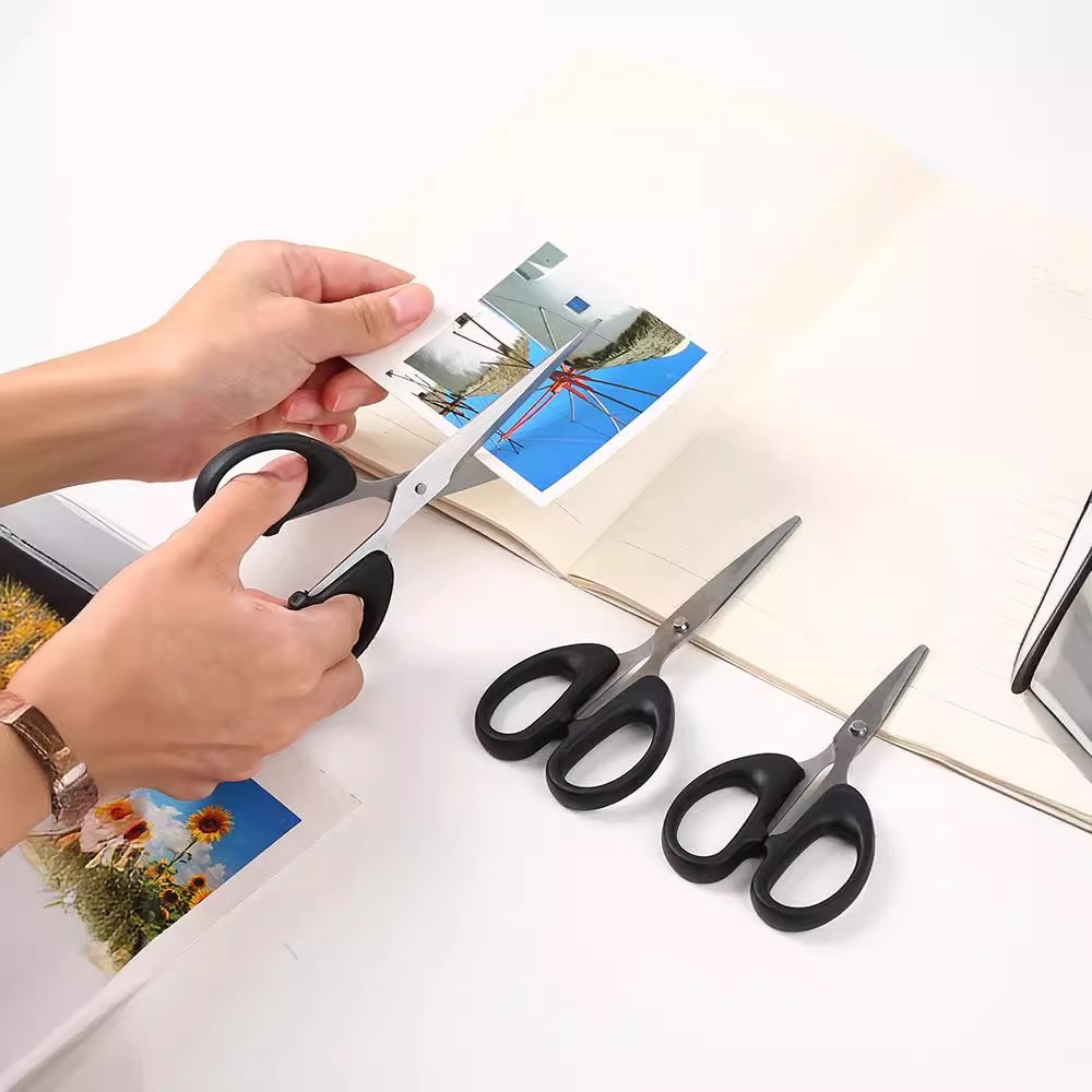 Office Household Stainless Steel Scissors Students Children Large,Medium And Small Handmade Paper Cutting Knives High Quality Sharp Art Scissors