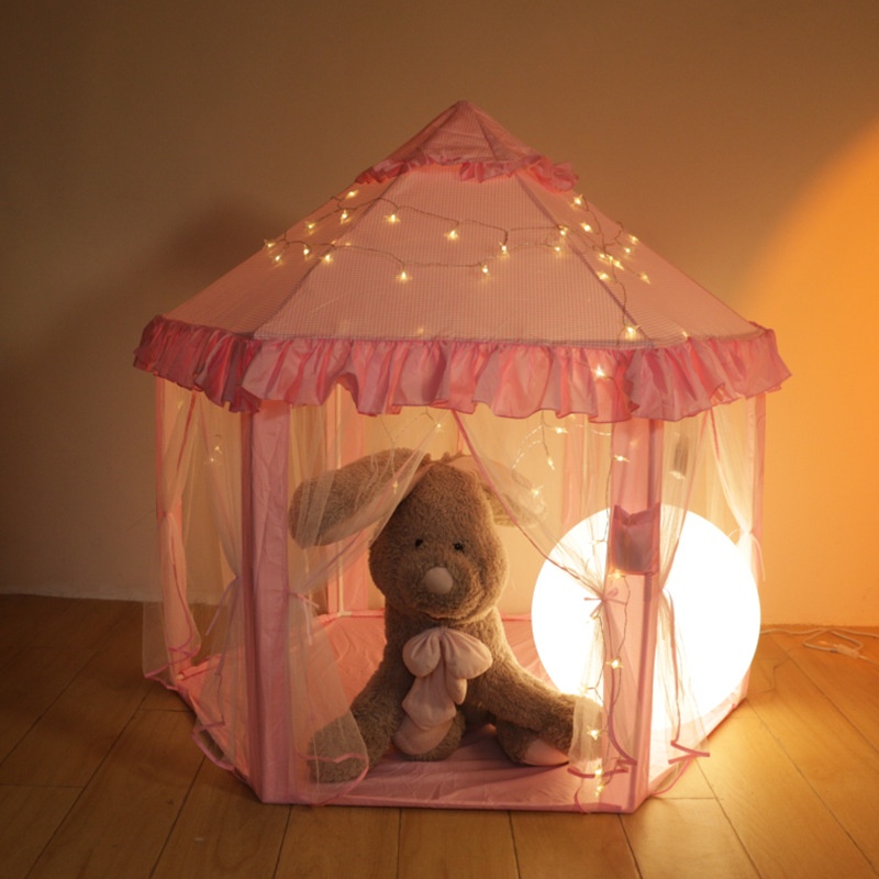 Hexagonal Children's Tent Indoor Princess Playhouse Tulle Anti-mosquito Tent Children's Tent Playhouse