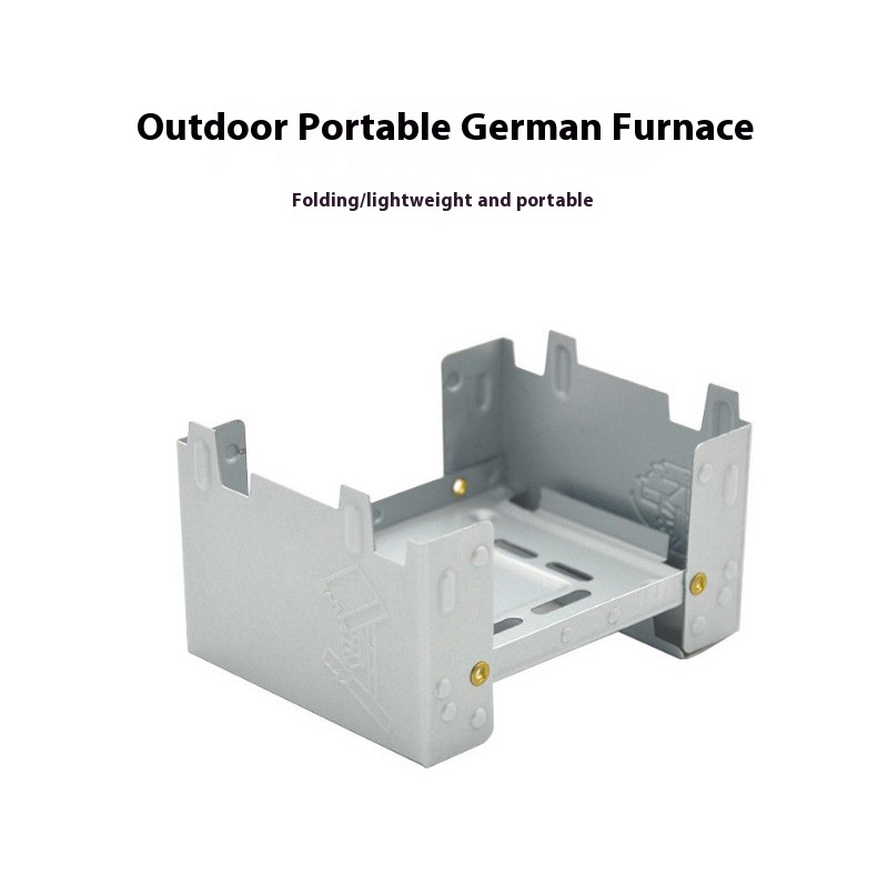 German Outdoor Alcohol Stove Windproof Portable Outdoor Single Camping Dormitory Folding Stove Solid Alcohol