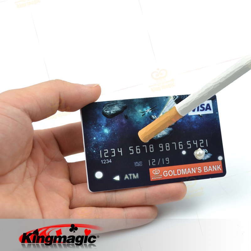 G0236 Credit Card Suspended Cigarette King Magic Magic Props Magic Toys