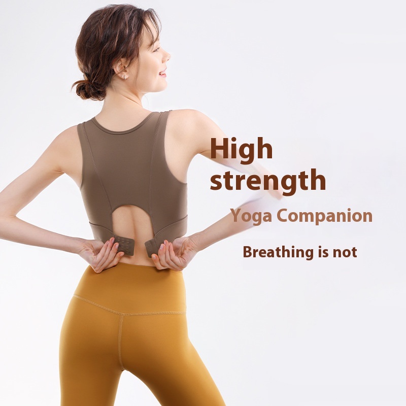High-strength Shockproof Running Sports Bra Gathered Vest Bra Yoga Fitness Vest Women