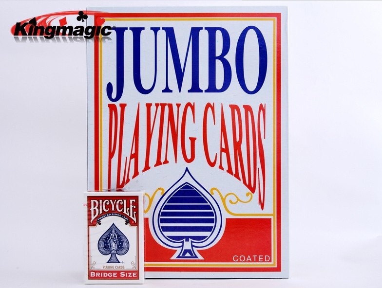 G1537 Playing Cards(A4 Large Poker)Kingmagic Magic Props SMagic Toys