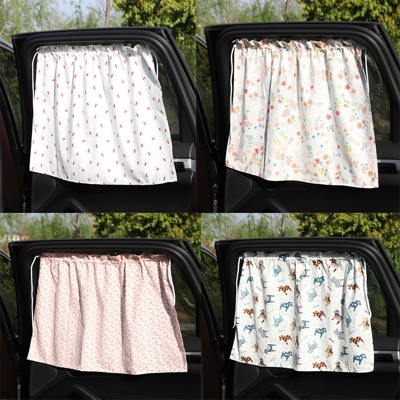 Car Curtain Sunshade Suction Cup Sun Protection Heatulation Children's Cartoon Suction Cup Side Window Car Car Blackout Curtain