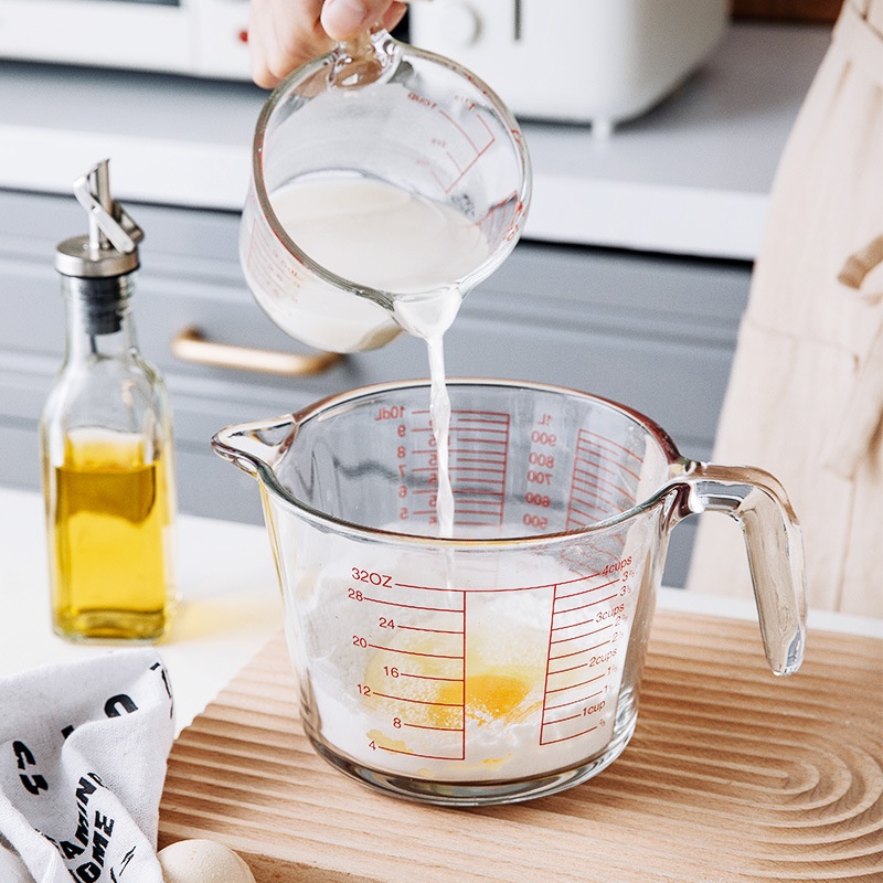 Bolimei Measuring Cup With Scale Large Capacity Thickened Glass Cup Home Baking Glass Water Cup