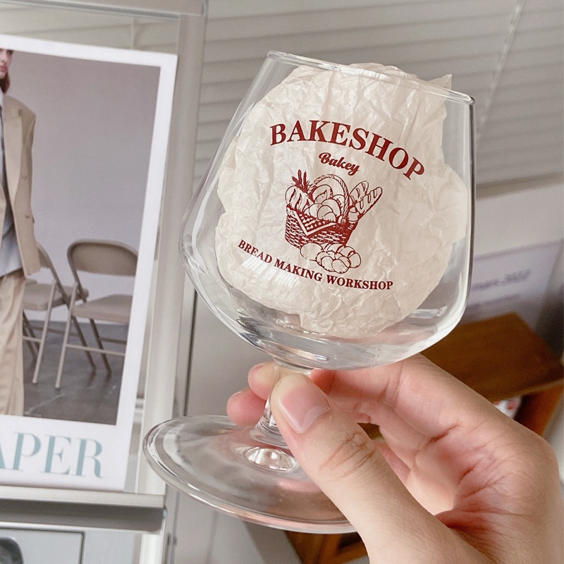 Bolimei Korean Style Household Wine Glass Glass Red Wine Glass Big Belly Wine Glass Juice Cup Large Capacity