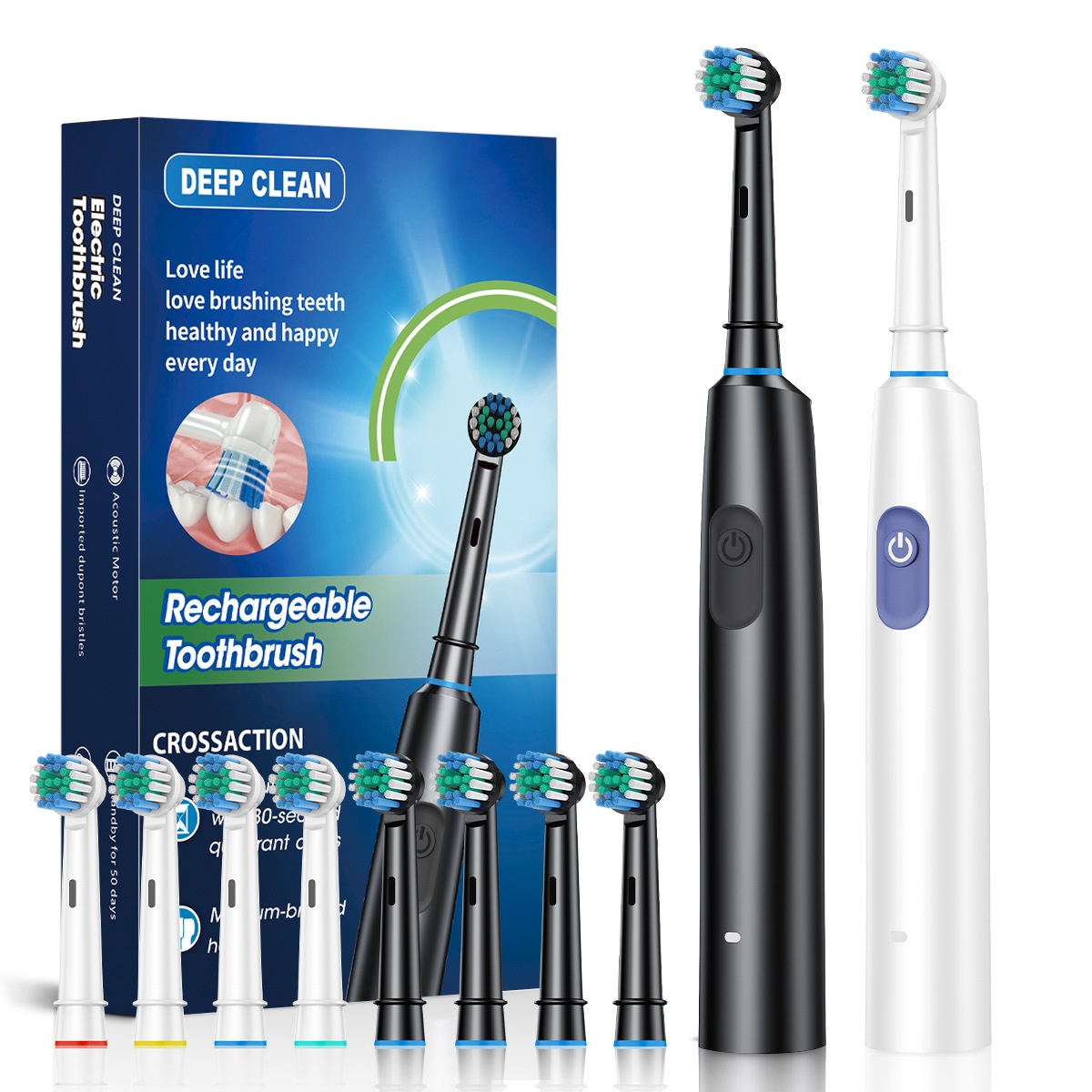 Electric Toothbrush Fully Automatic Sonic Household Rotating Brush Head Soft Bristles Intelligent Magnetic Levitation Mode Charging Toothbrush