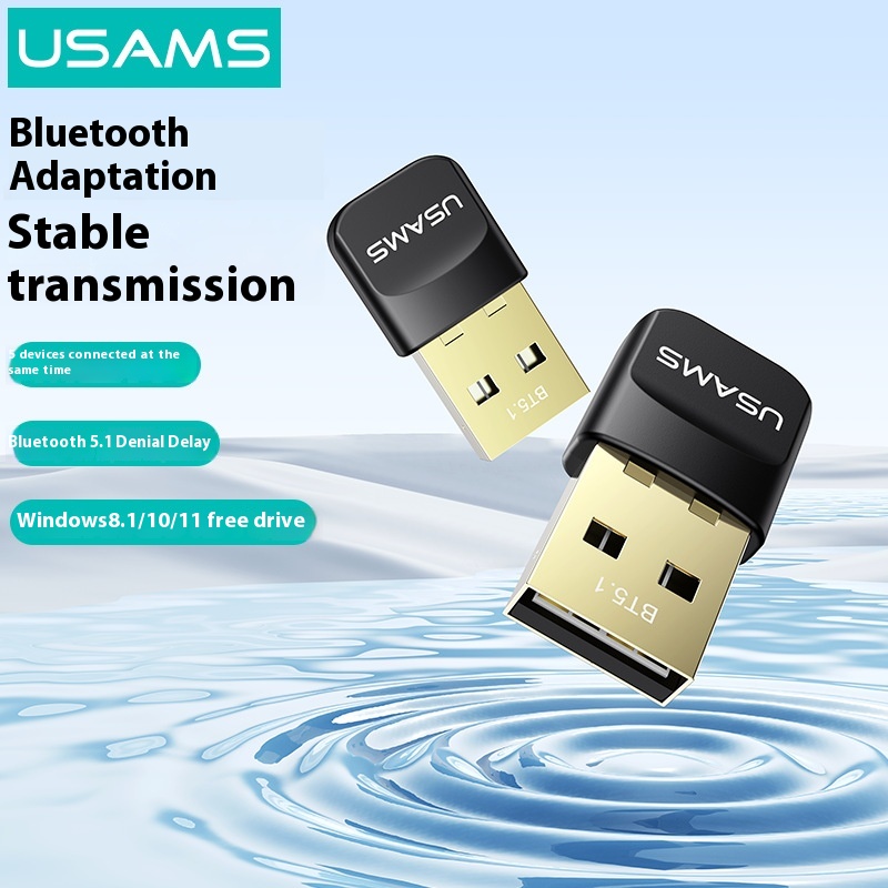 USAMSUSBBluetooth Adapter5.1 Driver-Free Bluetooth5.0 Transmitter Computer Bluetooth Receiver Transmitter