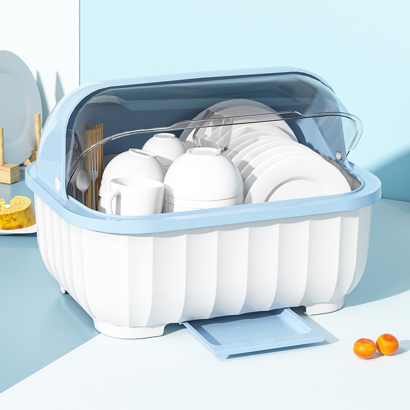 Kitchen Dish Storage Rack Plate Drain Rack For Bowls And Chopsticks Storage Box For Bowls Cutlery Box With Lid Cupboard