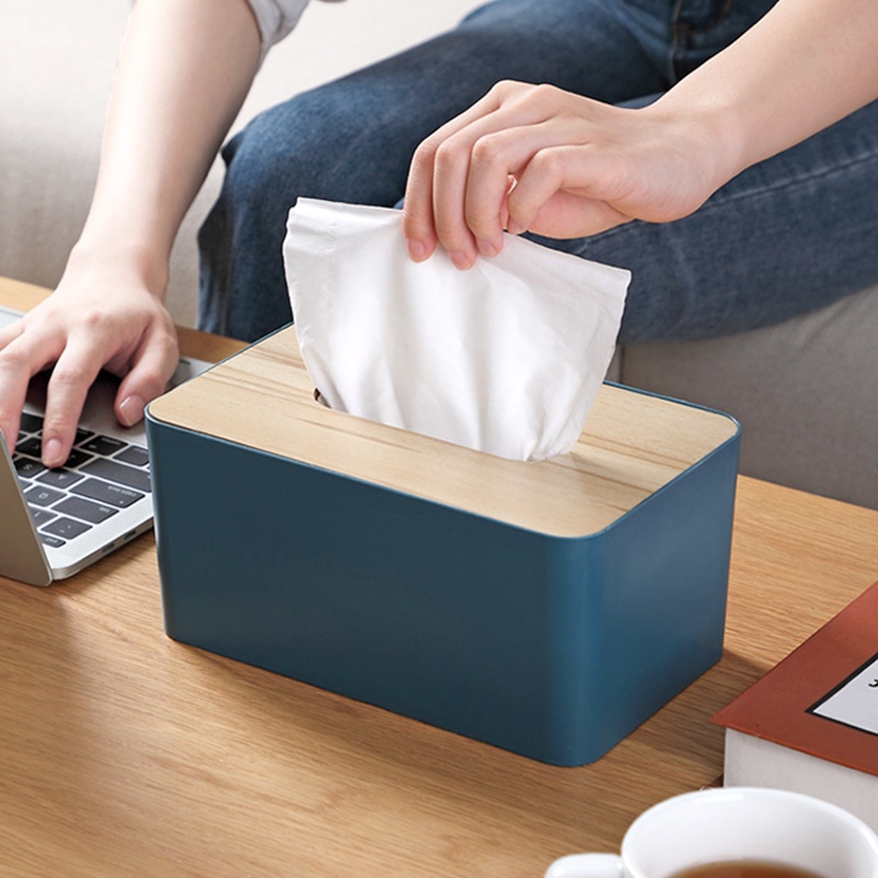Desktop Tissue Box Paper Storage Box Home Living Room Restaurant Coffee Table Nordic Simple Multifunctional Paper Box Creative