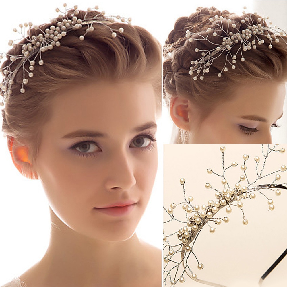 Accessories European And American Bridal Headbands,Wedding Crafts,Pearl Hair Accessories