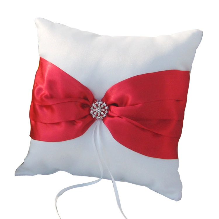 Vertical Flower Knot Ring Pillow Western Style Wedding Supplies Bridal Ring Holder Wedding Ring Pillow Storage Multi-color