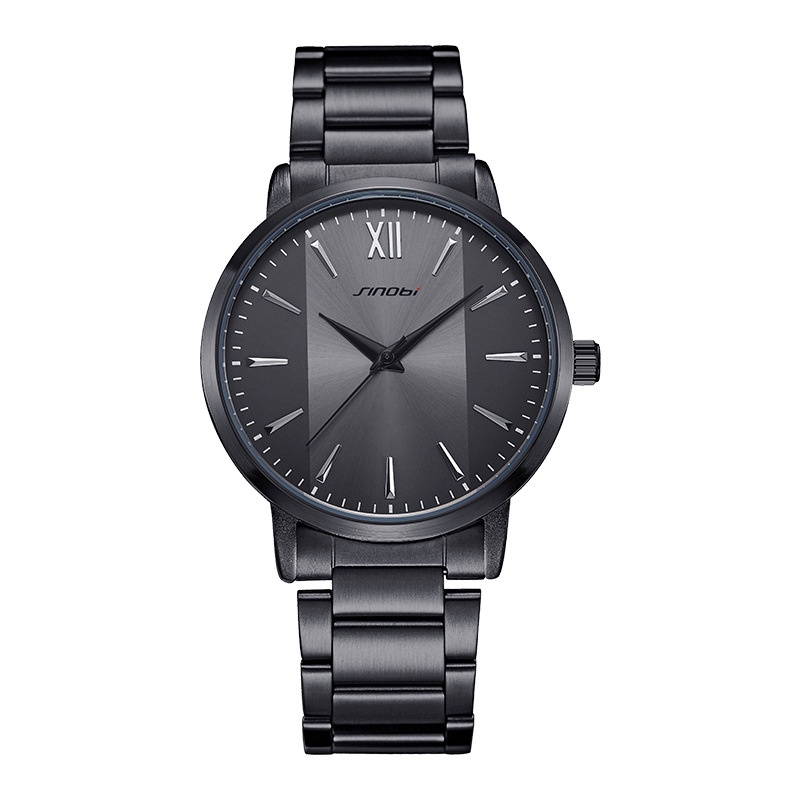 Sinobi Watch-Fashionable Minimalist Business Quartz Wristwatch With Stainless Steel Strap
