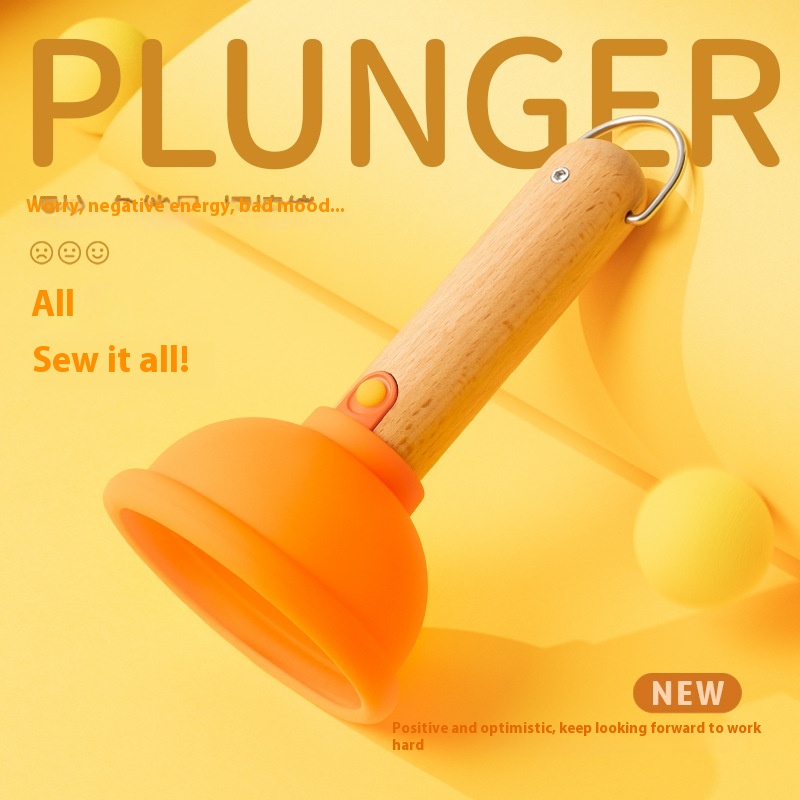 Creative Toilet Plunger Night Light Ornament–Stress-Relief And Fun Bedroom USBRechargeable LEDTimed Atmosphere Sleep Lamp