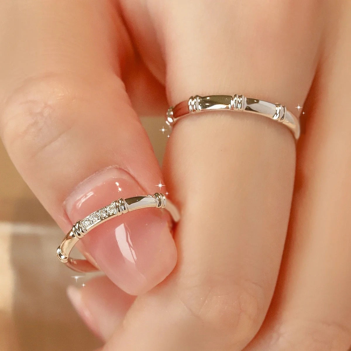 S925 Sterling Silver Couple Rings,Matching Rings For Men And Women