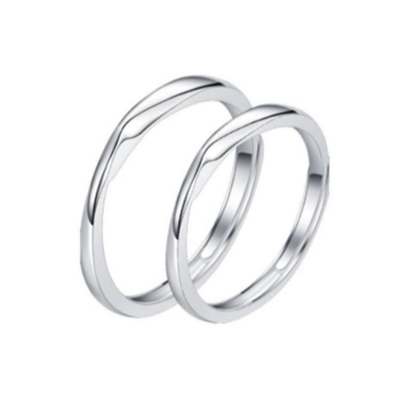 Couple Matching Rings,S925 Sterling Silver Rings,Simple Design