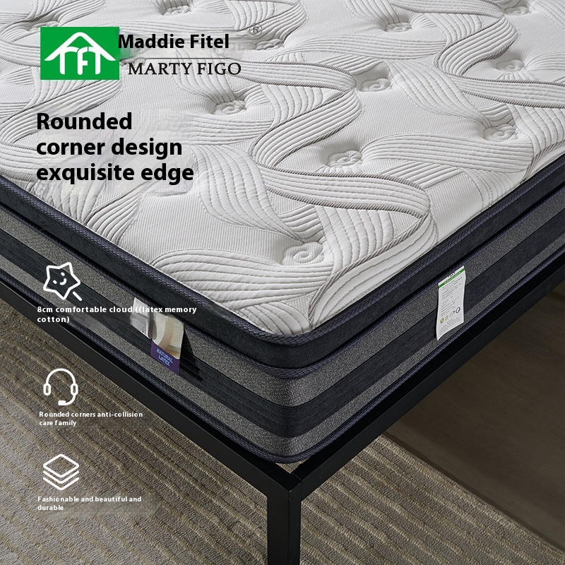 Thickened Latex Mattress Natural Household Independent Pocket Spring Five-star Hotel