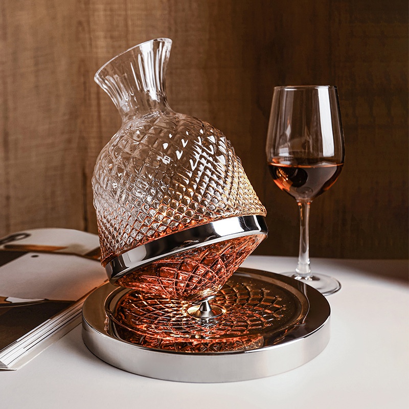 Luxury Red Wine Glass Set High-end Crystal Goblet Home Hanging Glass Wine Decanter Decanter Cup Holder