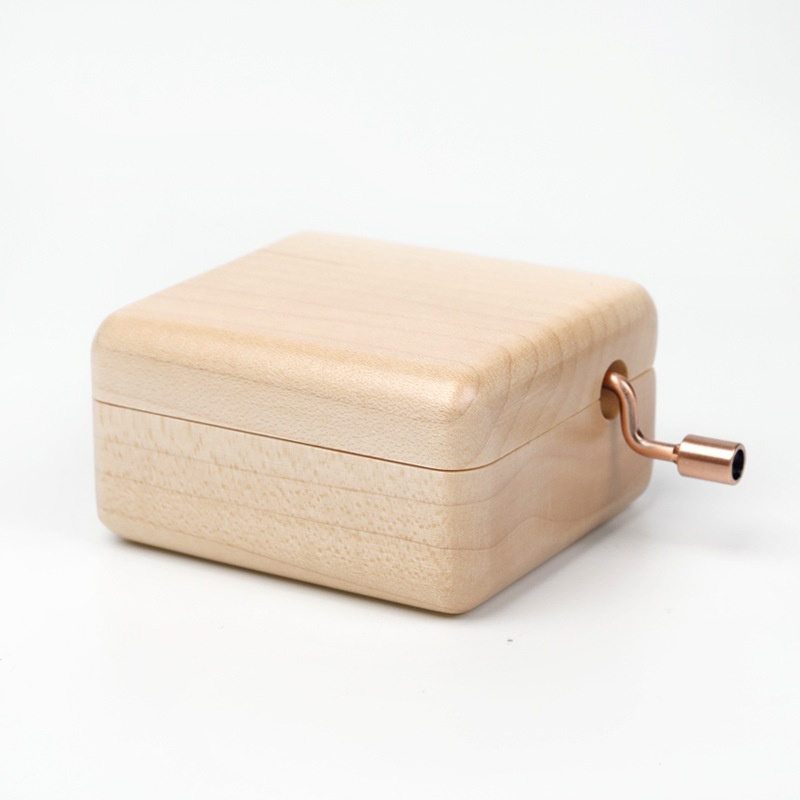 DIYWooden Hand-cranked Music Box Engraved Carved Music Box Creative Gift Crafts Birthday Gift For Friends