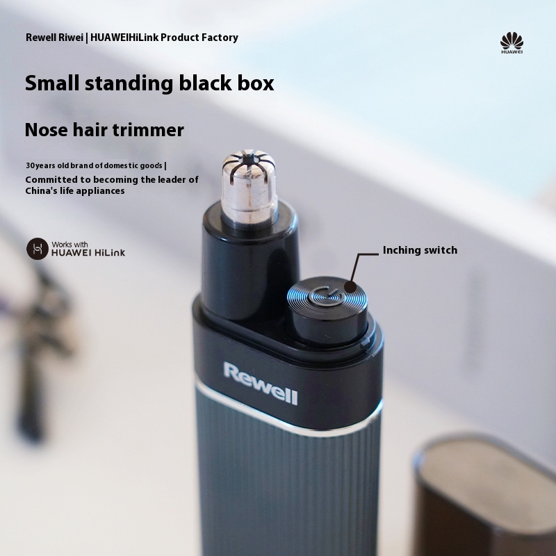 Riwei Nose Hair Trimmer Electric Nose Hair Trimmer Nose Hair Cleaner Nostril Hair Remover Men's Nose Hair Remover RS-550