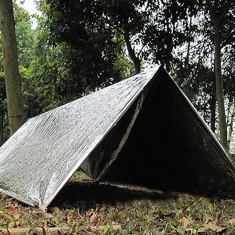 Outdoor Camping Emergencyulation Blanket Outdoor Silver Gold Aluminum Foil Emergency Blanket Camouflage Orange Emergency Blanket