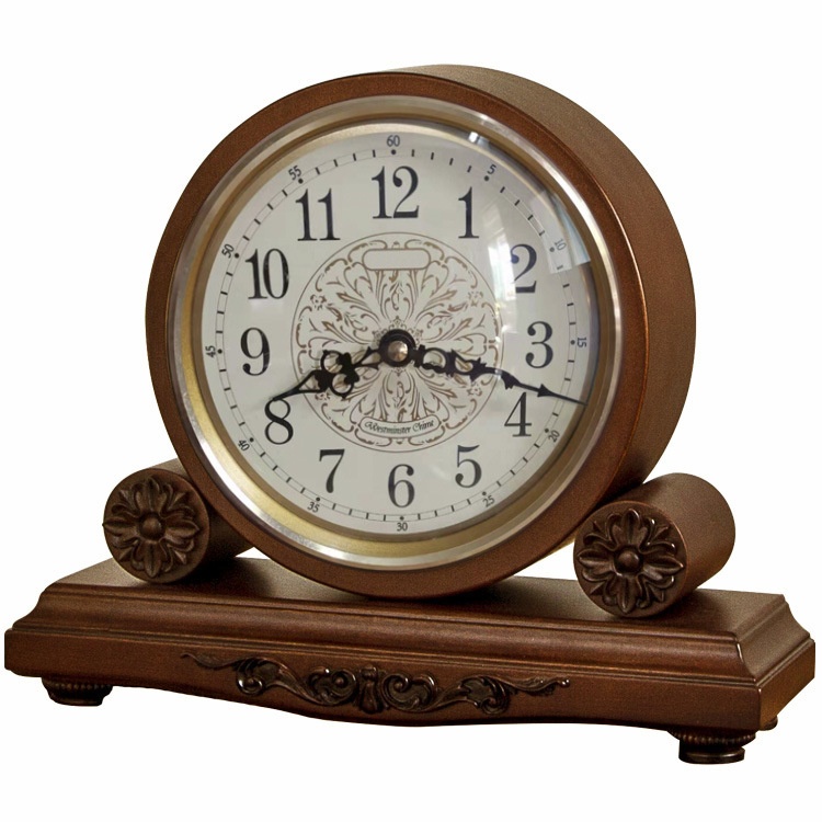 European Solid Wood Table Clock Classical Clock Study Clock Wooden Clock Table Clock Bedside Retro