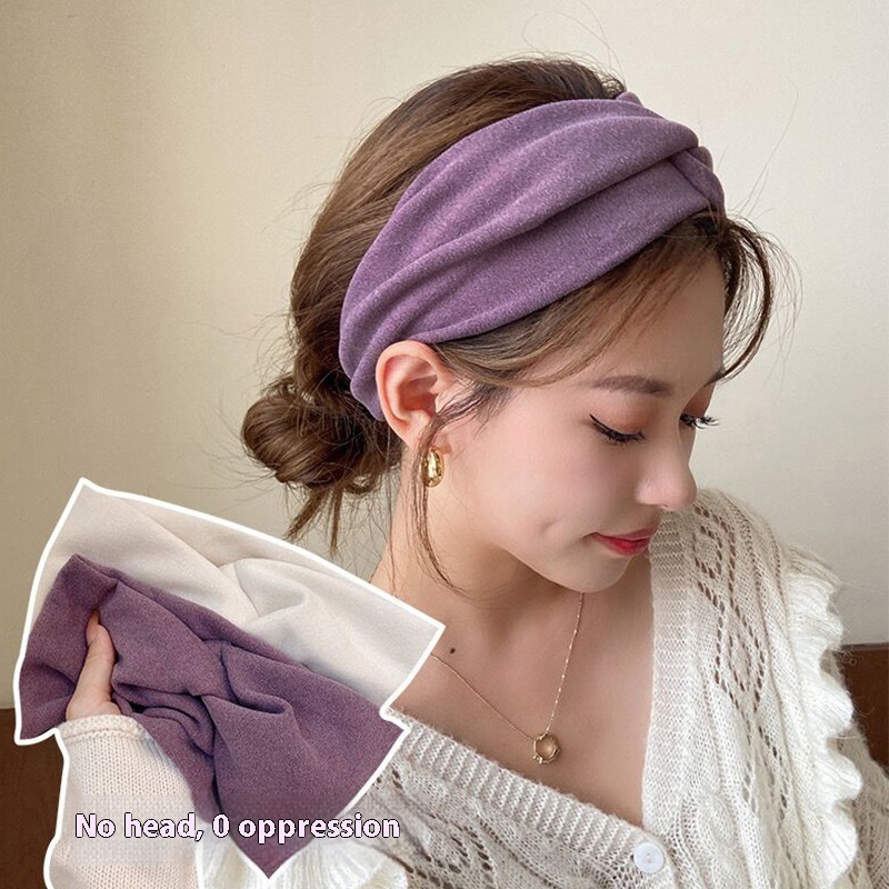 Solid Color Headband Outdoor Running Fitness Exercise Headband Ultra-thin Breathable Fashion Forehead Protection Headscarf Headband Headband