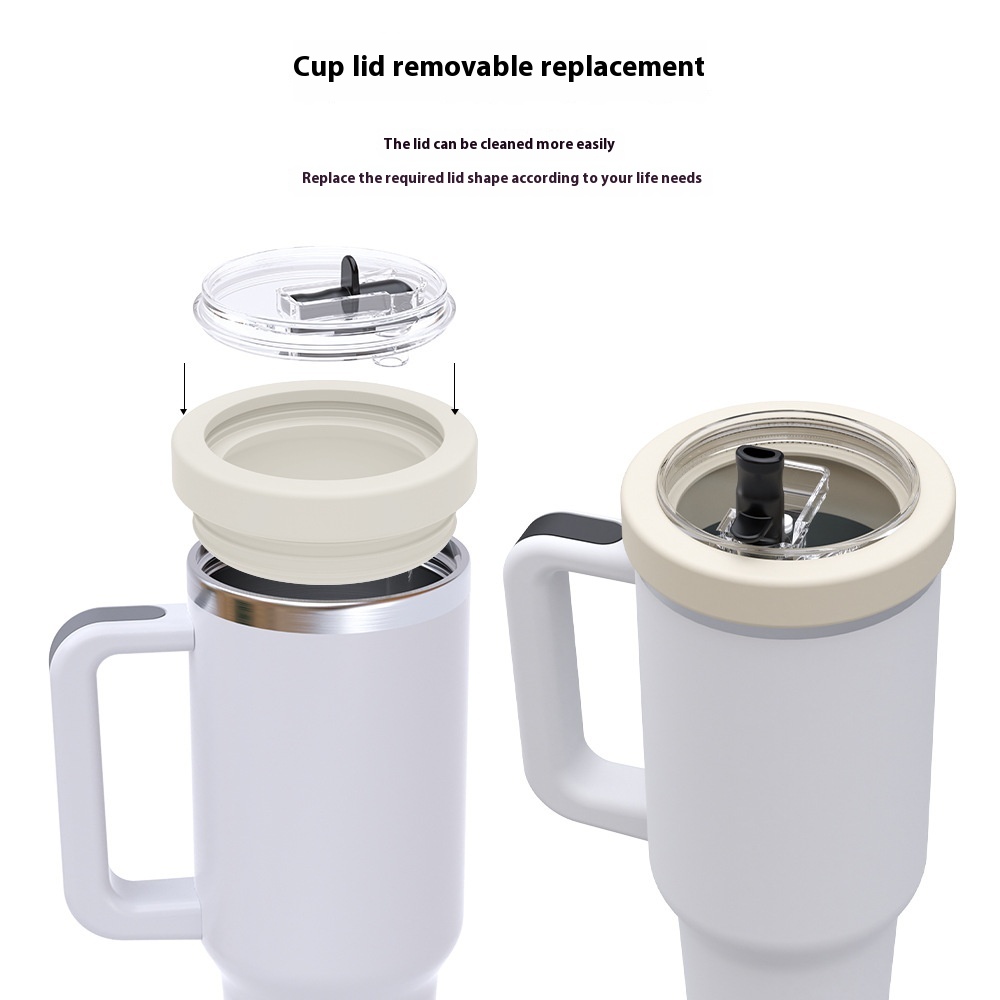 Stanley Accessories Folding Straw Cup Lid Stanley40oz Silicone Cup Lid Stanley Leak-proof Plastic Lid